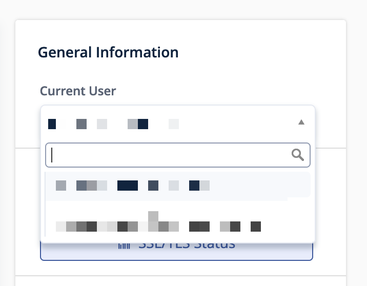 Current User Selector