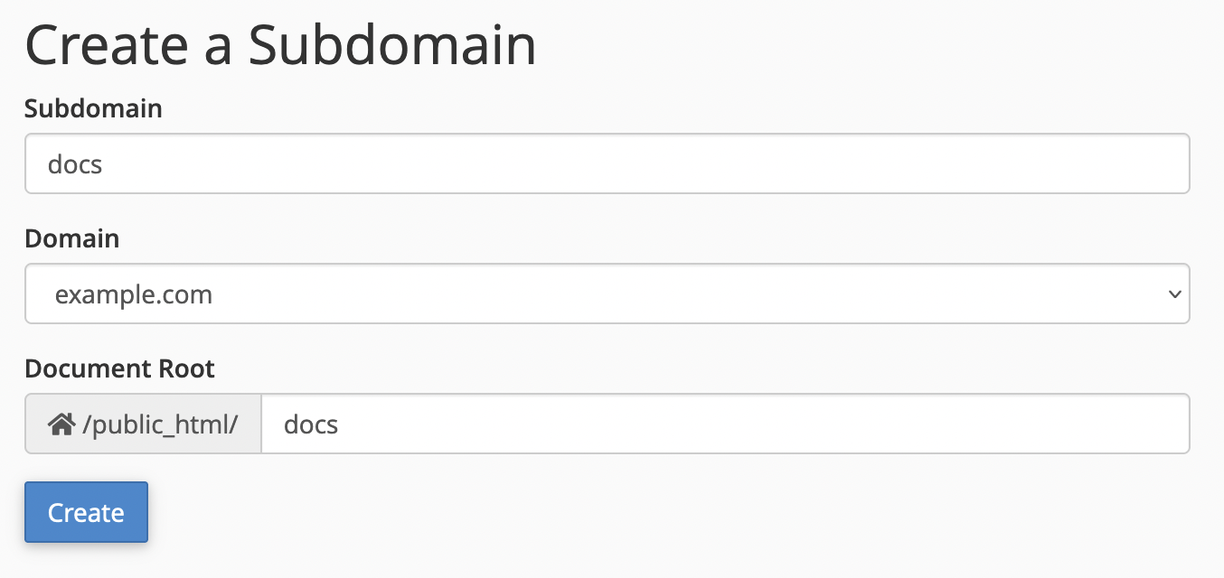 Subdomain