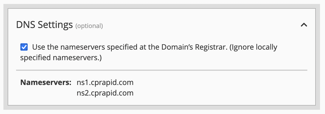 DNS Settings